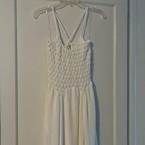 White maxi dress